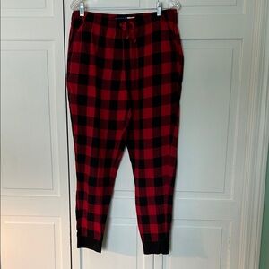 Old Navy Men's Large Red and Black Checkered Pajama Pants
